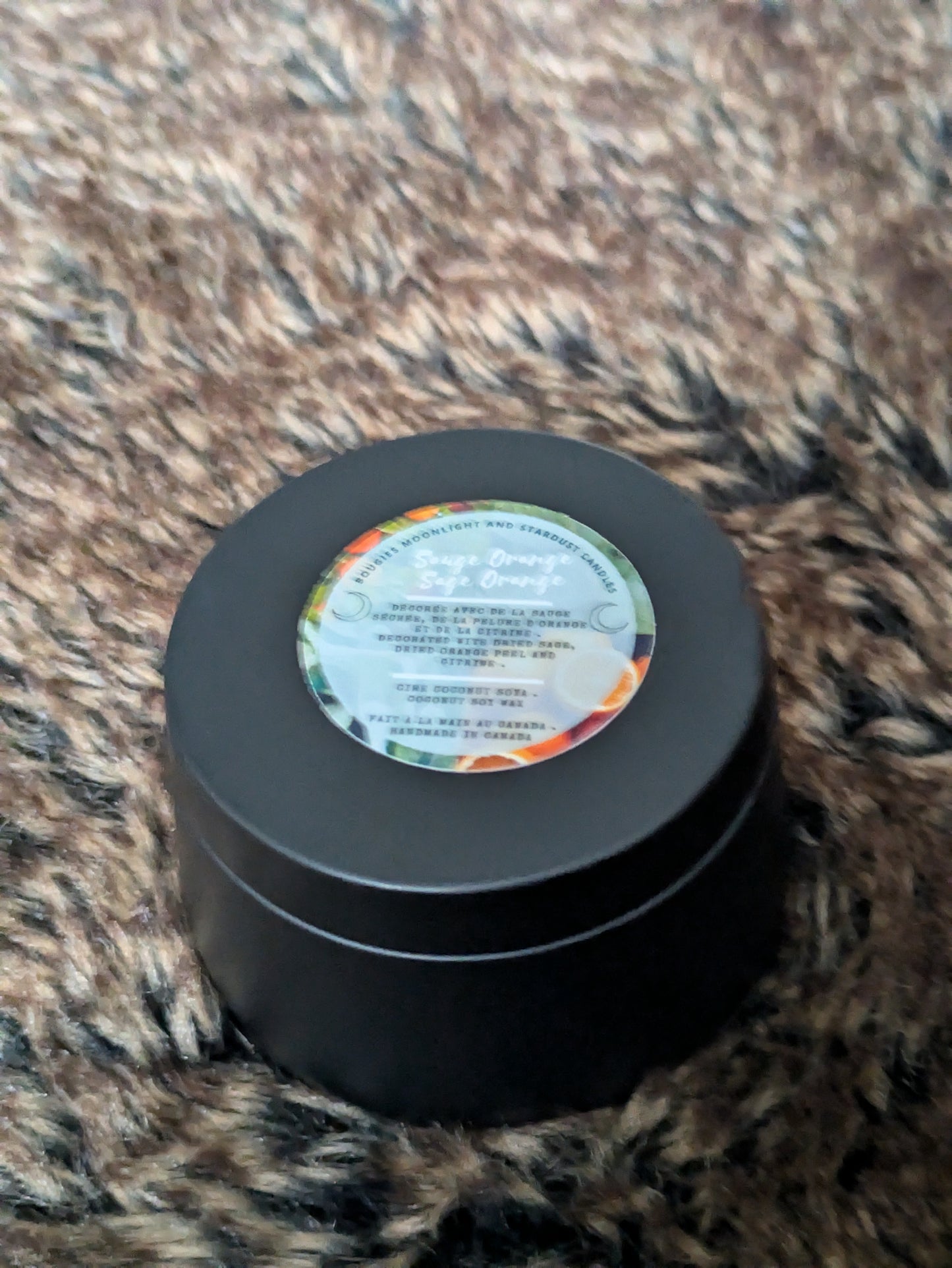 * 4 left * Regular Scent : Sage and orange / 4oz / cotton