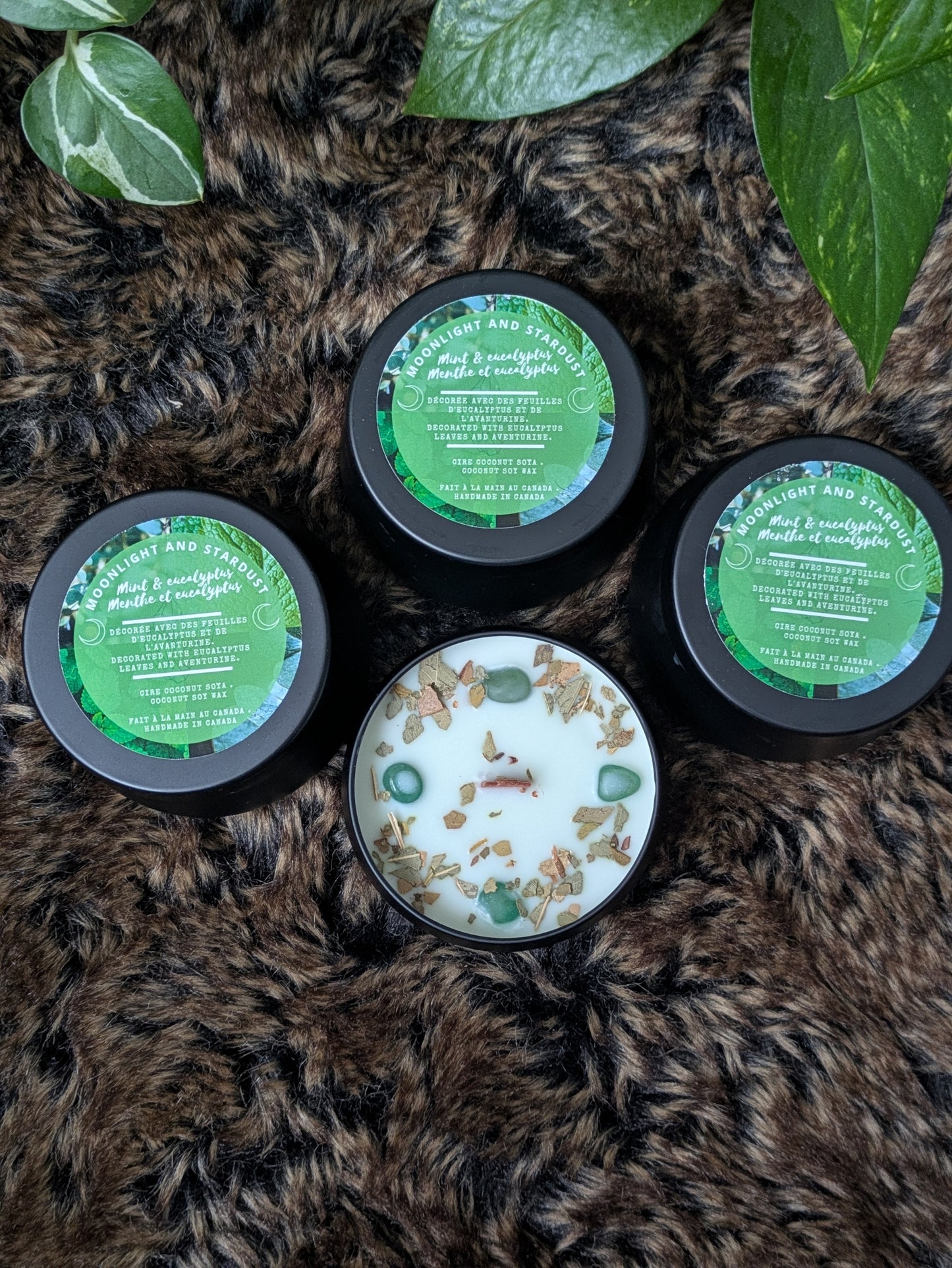 Regular scent : Mint and eucalyptus / 4oz / wood