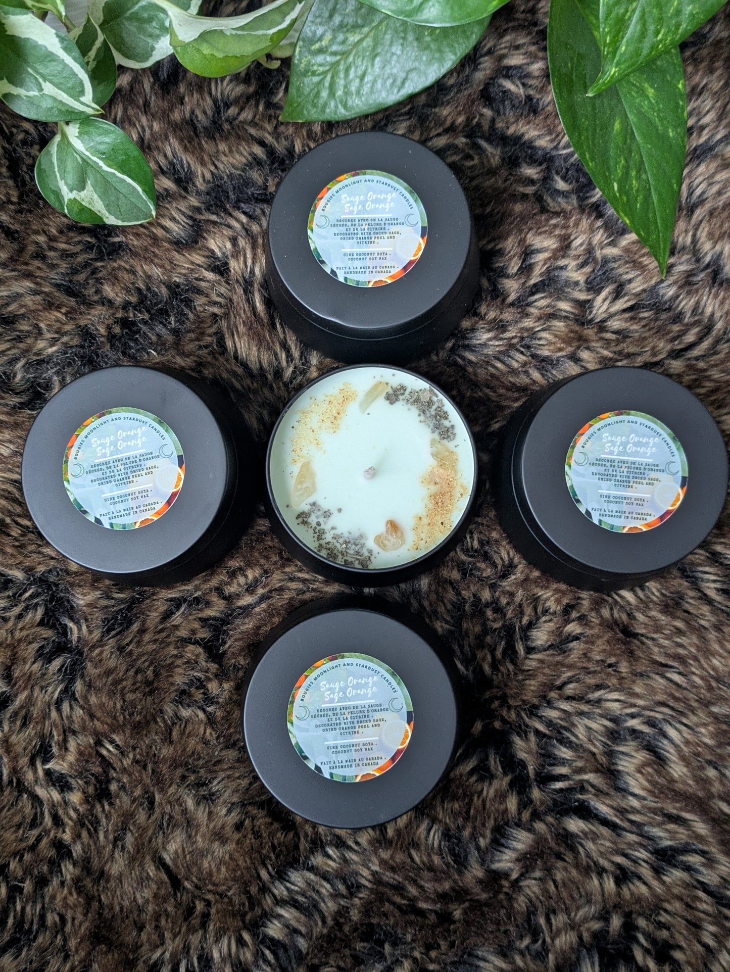 * 4 left * Regular Scent : Sage and orange / 4oz / cotton