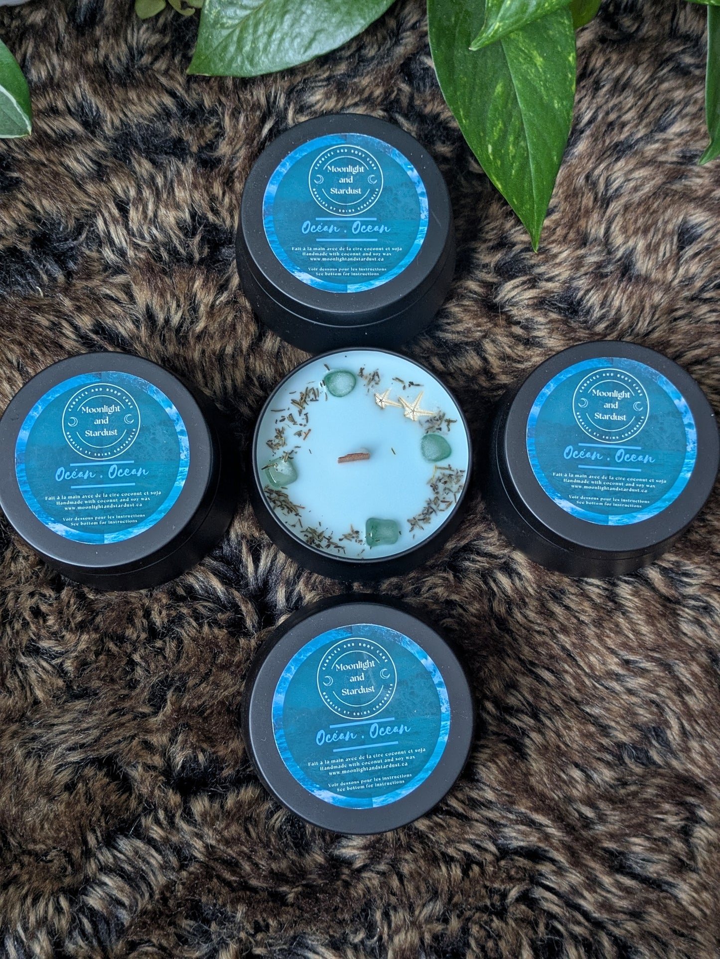 * 2 left * Regular Scent : Ocean / 4oz / Wood wick
