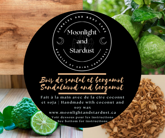 * 6 left * Seasonal (Winter): Sandalwood and bergamot / 4oz / cotton