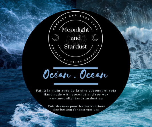 * 2 left * Regular Scent : Ocean / 4oz / Wood wick