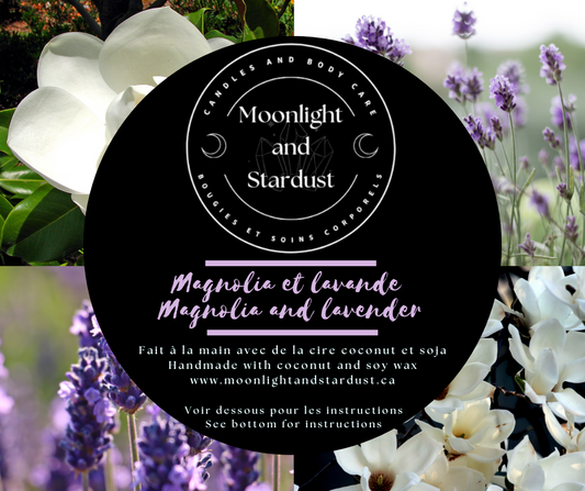 * 1 left * Seasonal (Spring): Magnolia and lavender / 10oz / wood